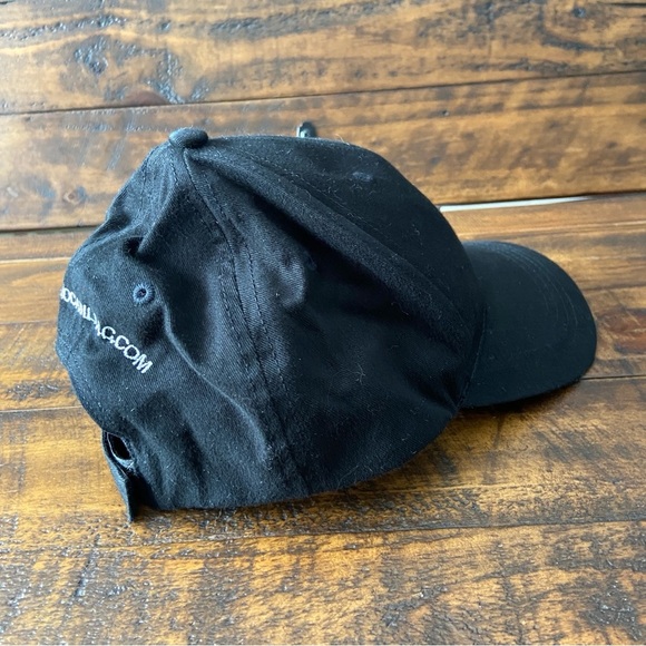 Cadillac Mens Baseball Cap Hat Black Logo Cotton Solid Adjustable - Picture 4 of 6